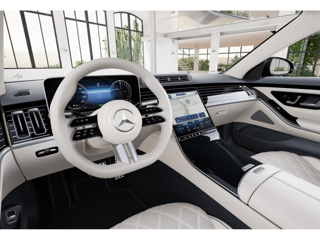 Mercedes S 580e 4MATIC AMG LONG | předváděcí auto skladem | bílá s béžovou kůží | sleva | nákup online | auto eshop AUTOiBUY.com